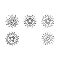 Sunburst Mandala Design for Creative Projects - Royalty-Free Graphic vector