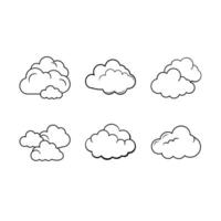 Cloudy Sky Illustration for Graphic Design Projects vector