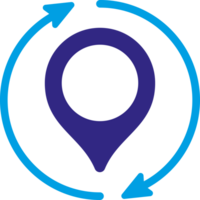 maps and navigation refresh arrow png