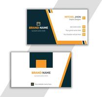 Business Card Design with simple layout vector