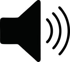 An icon of a speaker with sound waves vector