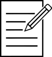A pen and paper icon on a white background vector