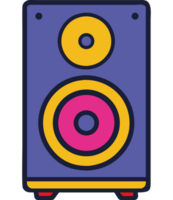 Retro object speaker icon png