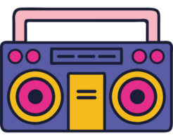 Retro object stereo icon png