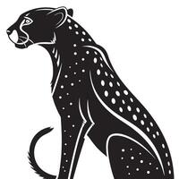 Elegant Illustration Of A Cheetah vector