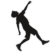 Man Reaching Silhouette Illustration vector