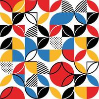 Geometric Pattern Seamless Colorful Shapes vector