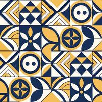Geometric Pattern With Retro Scandinavian Style vector