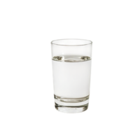 Clear Glass of Water with Ripple Effects on Surface for Refreshing Drink png