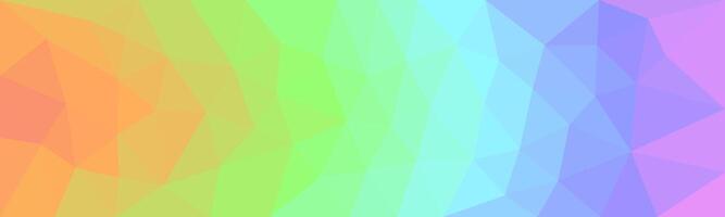 A smooth gradient mosaic with soft polygonal shapes blending pastel colors, creating a dreamy and modern abstract background. vector