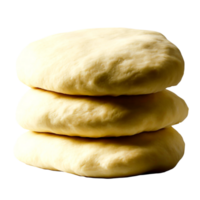 Freshly Made Dough Stacked in Three Layers on png