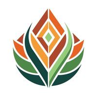 Abstract and Innovative Combination Mark Logo with Creative Symbol Integration vector