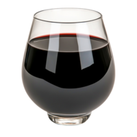 Elegant Glass of Red Wine with Deep Color and Smooth Surface Reflecting Light png