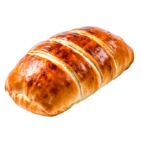 Freshly Baked Golden Croissant Pastry with Flaky Layers and Crisp Texture png
