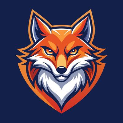 Modern and Emblazoned Fox Logo Mascot for Corporate Branding