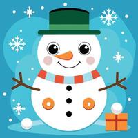 Fun and Educational Shape Matching Activity with Snowman Face Activity Sheet vector