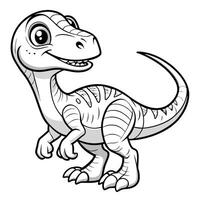 Isolated Qantassaurus Dinosaur on a Pristine White Background vector
