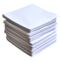 Stack of Blank Sheets of Paper Ready for Printing or Writing png