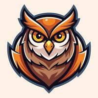 Adorable Cartoon Owl Mascot Illustration for Brand Identity and Marketing vector