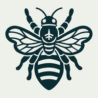 Intricate Honey Bee Hand Drawn Logo for Business and Design Projects vector
