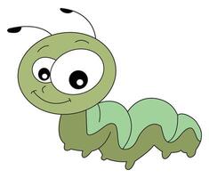 An caterpillar isolated on white background vector