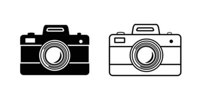 Camera icon, Photo camera symbol, stroke style for apps and website vector