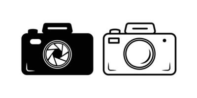 Camera icon set. photo camera in flat style symbol. vector