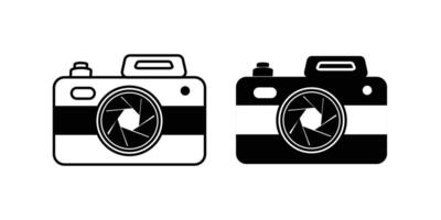 Camera Icons in trendy flat style isolated on white background. vector