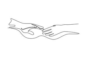human relation, community, togetherness. Community focused concept. Single line draw design. graphic illustration vector