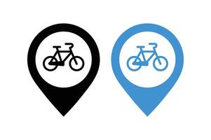 Cycling Shop Locator Symbol, bike store map marker icon, cycling store location pin symbol, cycling shop location , bicycle shop map pointer icon vector