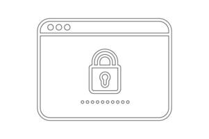 High Security Padlock Icon, padlock security icon , secure padlock symbol design, digital lock icon, privacy protection lock symbol, encrypted data padlock icon vector