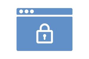Digital Padlock Icon Design, padlock security icon , secure padlock symbol design, digital lock icon, privacy protection lock symbol, encrypted data padlock icon vector