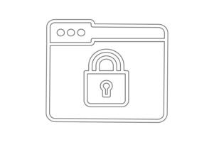 Privacy Lock Icon , padlock security icon , secure padlock symbol design, digital lock icon, privacy protection lock symbol, encrypted data padlock icon vector