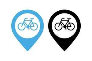 Bicycle Shop Locator Icon, bike store map marker icon, cycling store location pin symbol, cycling shop location , bicycle shop map pointer icon vector