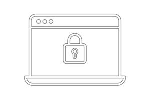 Data Lock Cybersecurity Icon, padlock security icon , secure padlock symbol design, digital lock icon, privacy protection lock symbol, encrypted data padlock icon vector