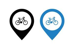 Bike Retailer Location Icon, bike store map marker icon, cycling store location pin symbol, cycling shop location , bicycle shop map pointer icon vector
