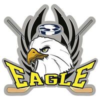 Coat of Arms for the hockey team, with sticks and eagle vector