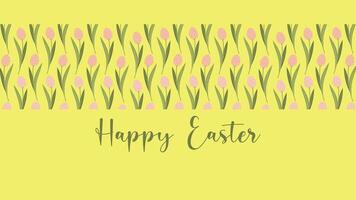Happy Easter sale banner, greeting card. Trendy design with typography vector
