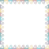 Roller Skates frame. Colorful design for players template vector
