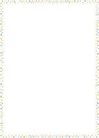 Blobs doodle colorful frame. Trendy graphic confetti template. Cute empty frame box vector