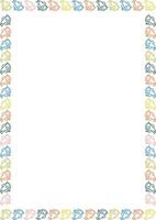 Holy angel religious frame. Cute cartoon new year holidays frame with empty space for your text vector