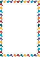 Ping pong game frame. Colorful design for players template. Frame with empty space for your text vector