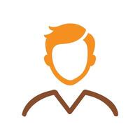 Abstract stylized avatar or user Icon or Logo Design Template vector