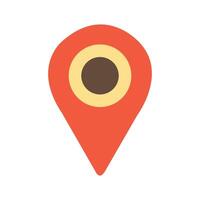 Abstract location pin Icon or Logo Design Template vector