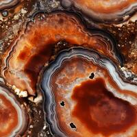 Deep Mahogany and Bronze Agate Texture Photograph photo