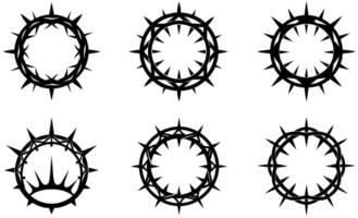 Unique Thorn Crown for Graphic Design vector
