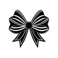 Elegant Bow Graphic A beautifully crafted graphic of an elegant bow, perfect for adding a touch of sophistication to your designs. vector