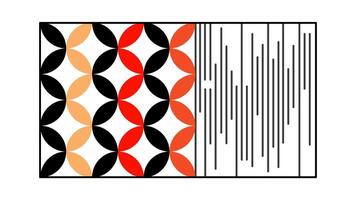 Abstract Geometric Design with Bold Patterns vector