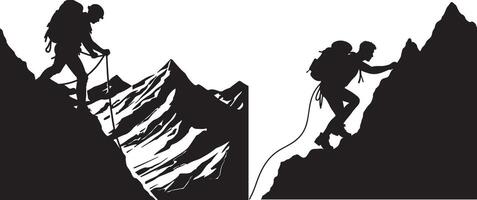 The Ultimate Guide to Mountain Climbing vector