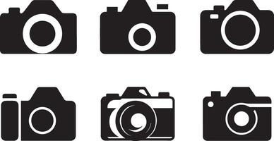 Flat Camera Logo for Web And UI, Clean and Minimalist Design vector